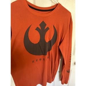 Star Wars Rebels Long Sleeve Mens Brown  Shirt Size L‎